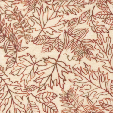 Moda Fabric Moda Fall Melody Flannel Fabric Forest Floor Leaf Cream 6904-11F  - The Sewing Studio for sale UK - The Sewing Studio