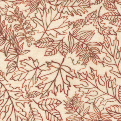 Moda Fall Melody Flannel Fabric Forest Floor Leaf Cream 6904-11F