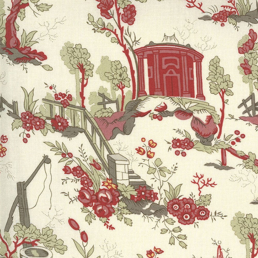 Moda Fabric Moda Jardin De Fleurs Champs De Mars Pearl  - The Sewing Studio