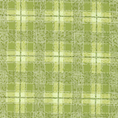 Moda Pansys Posies Fabric Plaids Checks Fern 48725-16