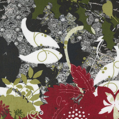 Moda Fabric Moda Peppermint Bark Collage Dark Chocolate 30690-11  - The Sewing Studio