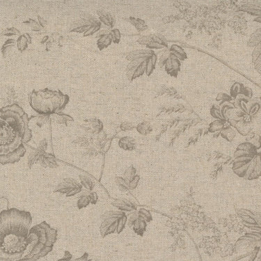 Moda Fabric Moda Sister Bay Garden Blooms Linen Natural Driftw Fabric 44270 35L  - The Sewing Studio for sale UK - The Sewing Studio