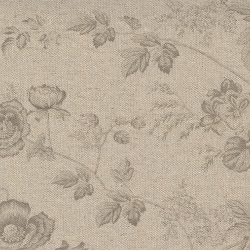 Moda Fabric Moda Sister Bay Garden Blooms Linen Natural Driftw Fabric 44270 35L  - The Sewing Studio