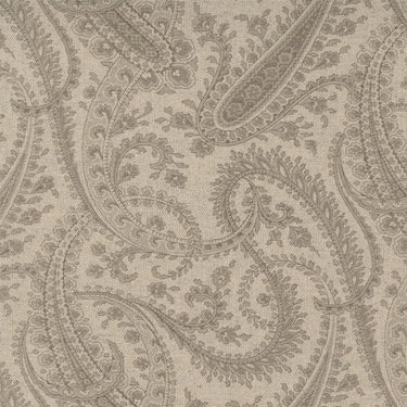 Moda Fabric Moda Sister Bay Paisley Linen Natural Driftw Fabric 44272 35L  - The Sewing Studio for sale UK - The Sewing Studio