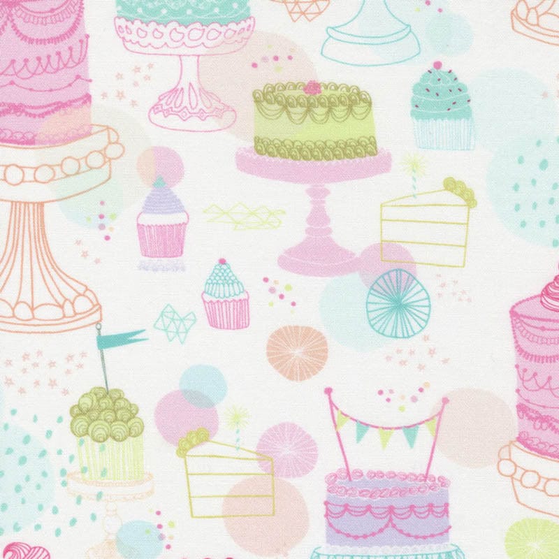 Moda Fabric Moda Soiree Fabric Cakewalk Vanilla 13370-11  - The Sewing Studio