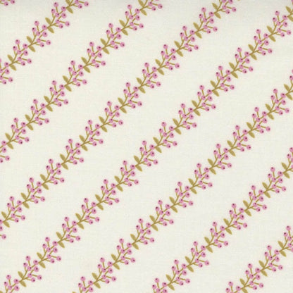 Moda Fabric Moda Wild Meadow Fabric Berry Bramble Porcelain 43137-11  - The Sewing Studio