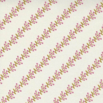 Moda Wild Meadow Fabric Berry Bramble Porcelain 43137-11