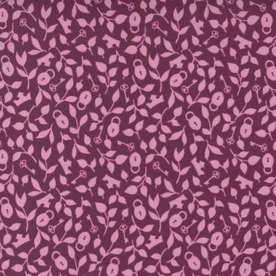 Moda Wild Meadow Fabric Crown And Vines Boysenberry 43135-18