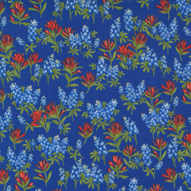 Moda Fabric Moda Wildflowers Floral Bluebonnets Bluebonnet Fabric 33622 12  - The Sewing Studio for sale UK - The Sewing Studio