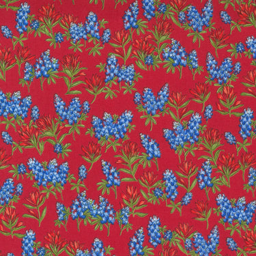 Moda Fabric Moda Wildflowers Floral Bluebonnets Poppy Fabric 33622 18  - The Sewing Studio for sale UK - The Sewing Studio