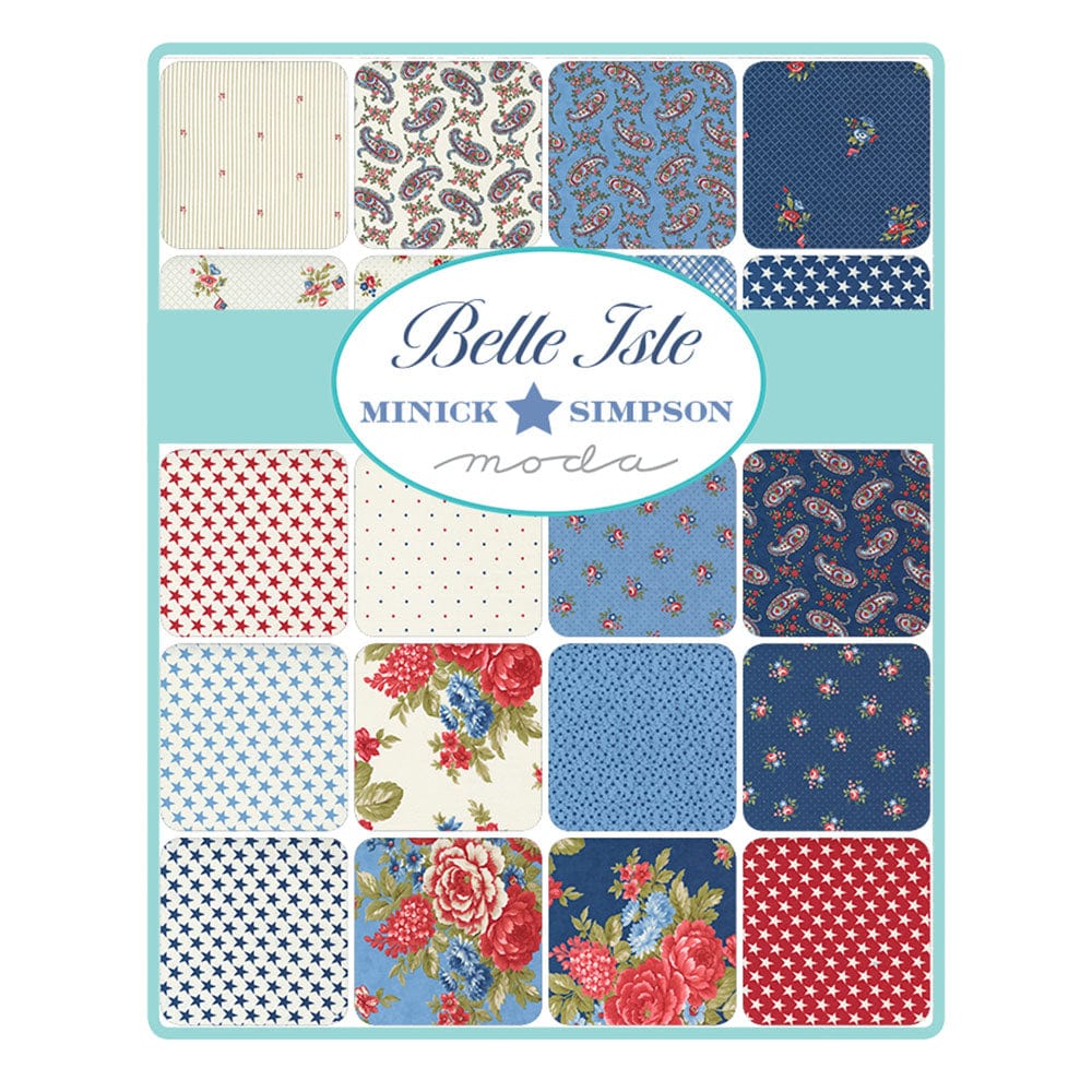 Moda Fabric Pre Cuts Moda Belle Isle Fat Quarter Bundle  - The Sewing Studio