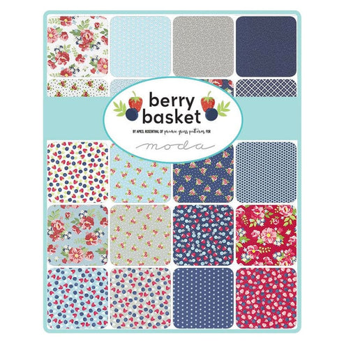 Moda Fabric Pre Cuts Moda Berry Basket Fat Quarter Pack 32 Piece 24150AB  - The Sewing Studio