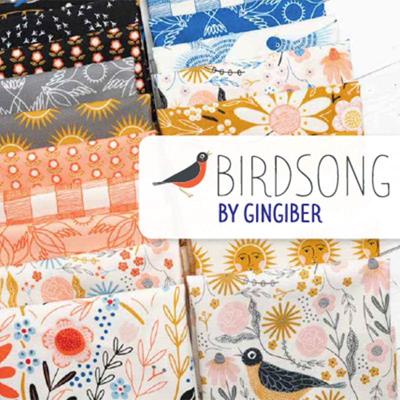 Moda Fabric Pre Cuts Moda Birdsong Fat Quarter Bundle 34 Piece 48350AB  - The Sewing Studio