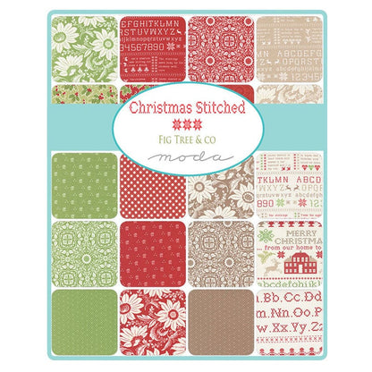 Moda Fabric Pre Cuts Moda Christmas Stitched Layer Cake 20440LC  - The Sewing Studio