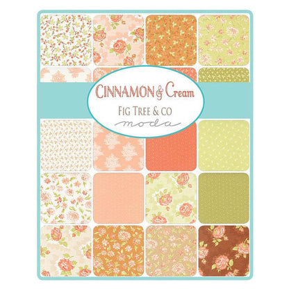 Moda Fabric Pre Cuts Moda Cinnamon Cream Layer Cake 20450LC  - The Sewing Studio