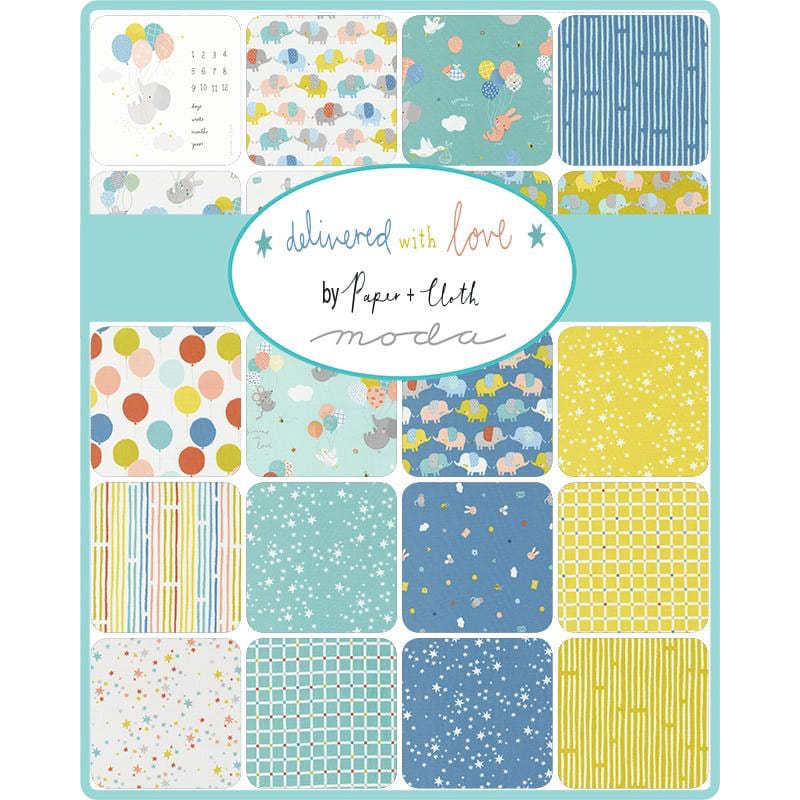 Moda Fabric Pre Cuts Moda Delivered With Love Fat Quarter Bundle 28 Piece 25130AB  - The Sewing Studio