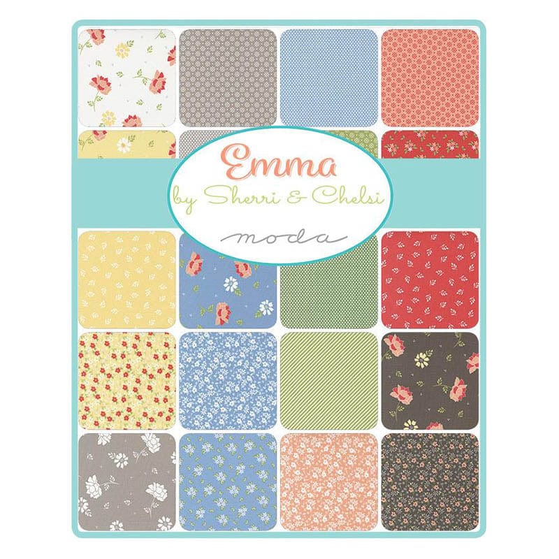 Moda Fabric Pre Cuts Moda Emma Charm Pack 37630PP  - The Sewing Studio