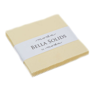 Moda Fabric Pre Cuts Moda Fabric Bella Solids Charm Baby Yellow  - The Sewing Studio for sale UK - The Sewing Studio