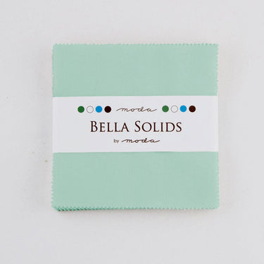 Moda Fabric Pre Cuts Moda Fabric Bella Solids Charm Pack Hometown Sky  - The Sewing Studio for sale UK - The Sewing Studio