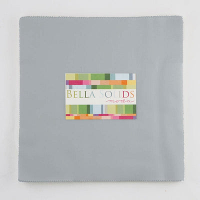 Moda Fabric Bella Solids Junior Layer Cake Steel