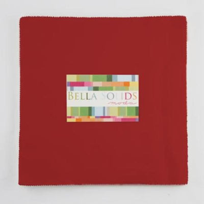 Moda Fabric Junior Layer Cake Bella Solid Red