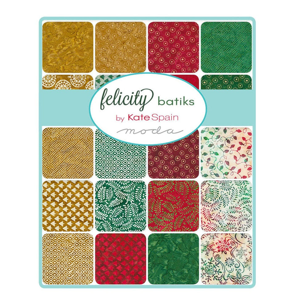 Moda Fabric Pre Cuts Moda Felicity Batiks Layer Cake  - The Sewing Studio