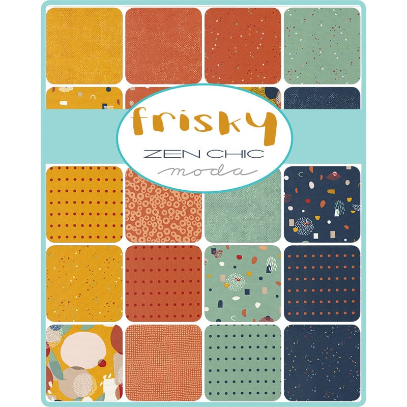 Moda Fabric Pre Cuts Moda Frisky Mini Charm 1770MC  - The Sewing Studio