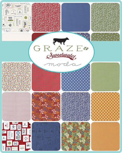 Moda Fabric Pre Cuts Moda Graze Charm Pack 55600PP  - The Sewing Studio