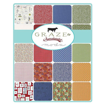 Moda Fabric Pre Cuts Moda Graze Fat Quarter Bundle 34 Piece 55600AB  - The Sewing Studio