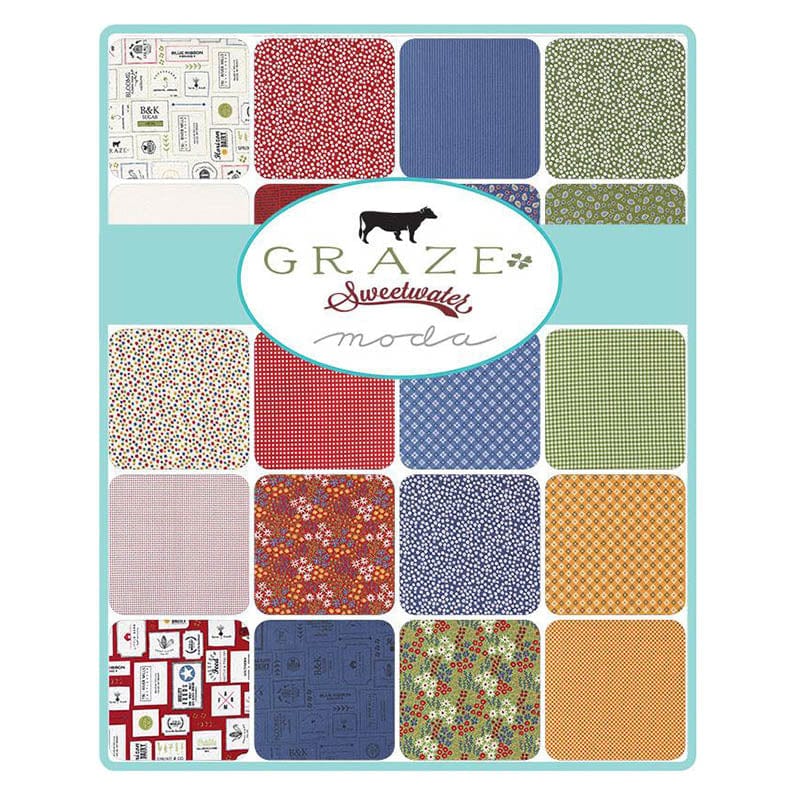 Moda Fabric Pre Cuts Moda Graze Layer Cake 55600LC  - The Sewing Studio