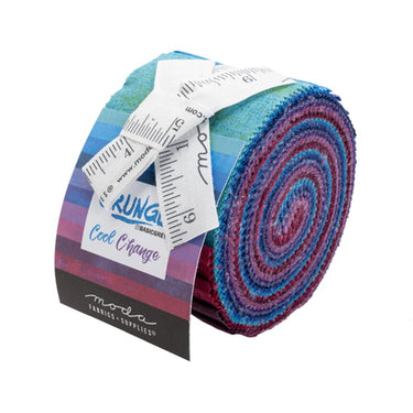 Moda Fabric Pre Cuts Moda Grunge Cool Change Junior Jelly Roll  - The Sewing Studio for sale UK - The Sewing Studio