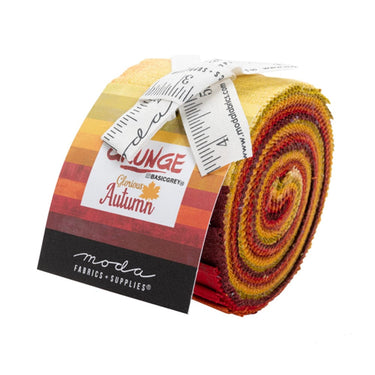 Moda Fabric Pre Cuts Moda Grunge Glorious Autumn Junior Jelly Roll  - The Sewing Studio for sale UK - The Sewing Studio