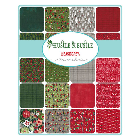 Moda Fabric Pre Cuts Moda Hustle and Bustle Fat Quarter Bundle