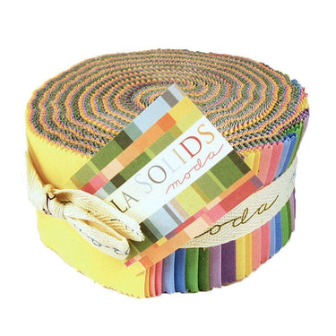 Moda Fabric Pre Cuts Moda Jelly Rolls Bella Solid 30s Colour Theme  - The Sewing Studio for sale UK - The Sewing Studio