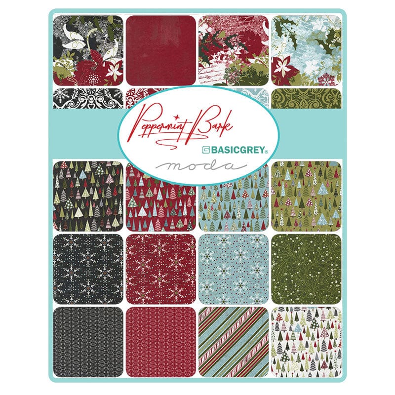 Moda Fabric Pre Cuts Moda Peppermint Bark Fat Quarter Bundle 40 Piece 30690AB  - The Sewing Studio