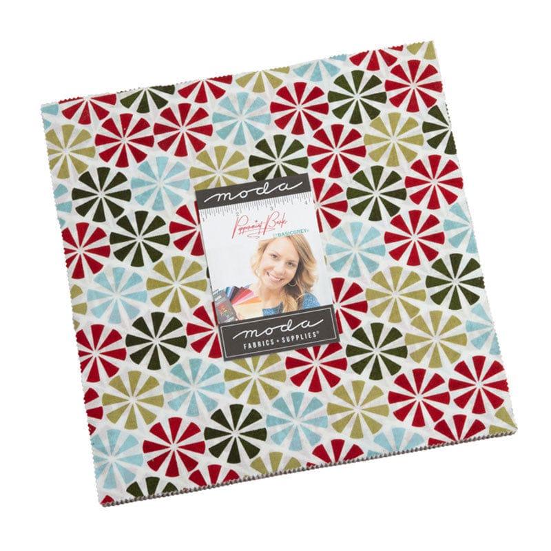 Moda Fabric Pre Cuts Moda Peppermint Bark Layer Cake 30690LC  - The Sewing Studio