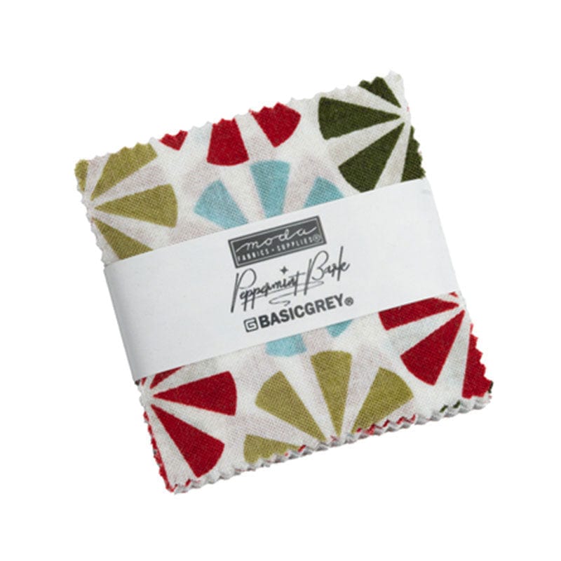 Moda Fabric Pre Cuts Moda Peppermint Bark Mini Charm 30690MC  - The Sewing Studio