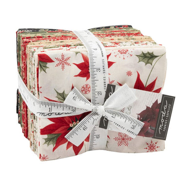 Moda Fabric Pre Cuts Moda Poinsettia Plaza Fat Quarter Bundle 36 Piece 44290AB