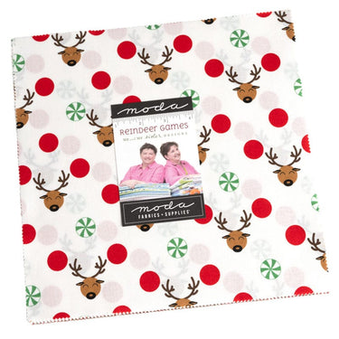 Moda Fabric Pre Cuts Moda Reindeer Games Layer Cake 22440LC