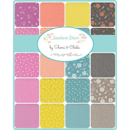 Moda Fabric Pre Cuts Moda Seashore Drive Honey Bun 37620HB  - The Sewing Studio