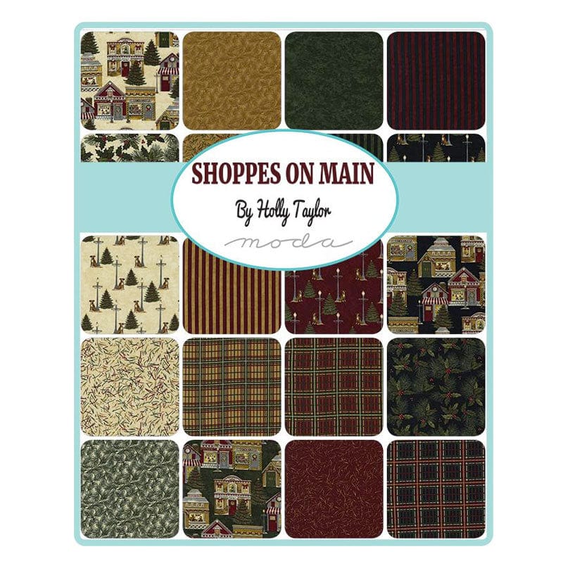 Moda Fabric Pre Cuts Moda Shoppes On Main Fat Quarter Pack 26 Piece 6920AB  - The Sewing Studio