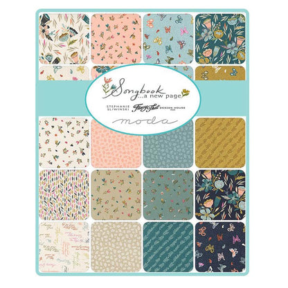 Moda Fabric Pre Cuts Moda Songbook A New Page Jelly Roll 45550JR  - The Sewing Studio