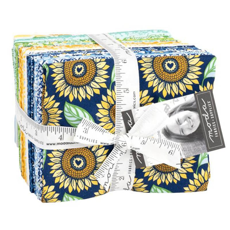 Moda Fabric Pre Cuts Moda Sunflowers In My Heart Fat Quarter Pack 29 Piece 27320AB  - The Sewing Studio