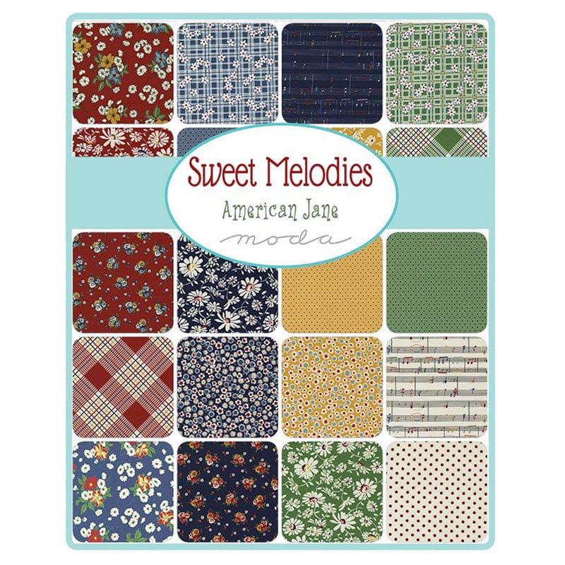 Moda Fabric Pre Cuts Moda Sweet Melodies Charm Pack 21810PP  - The Sewing Studio