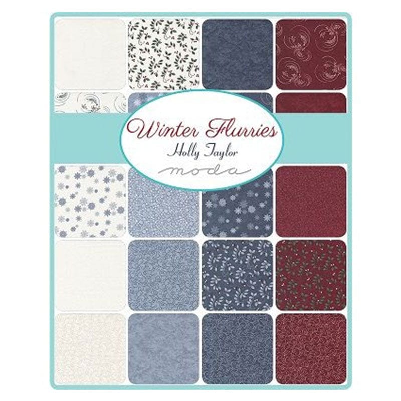 Moda Fabric Pre Cuts Moda Winter Flurries Fat Quarter Bundle 31 Piece 6880AB