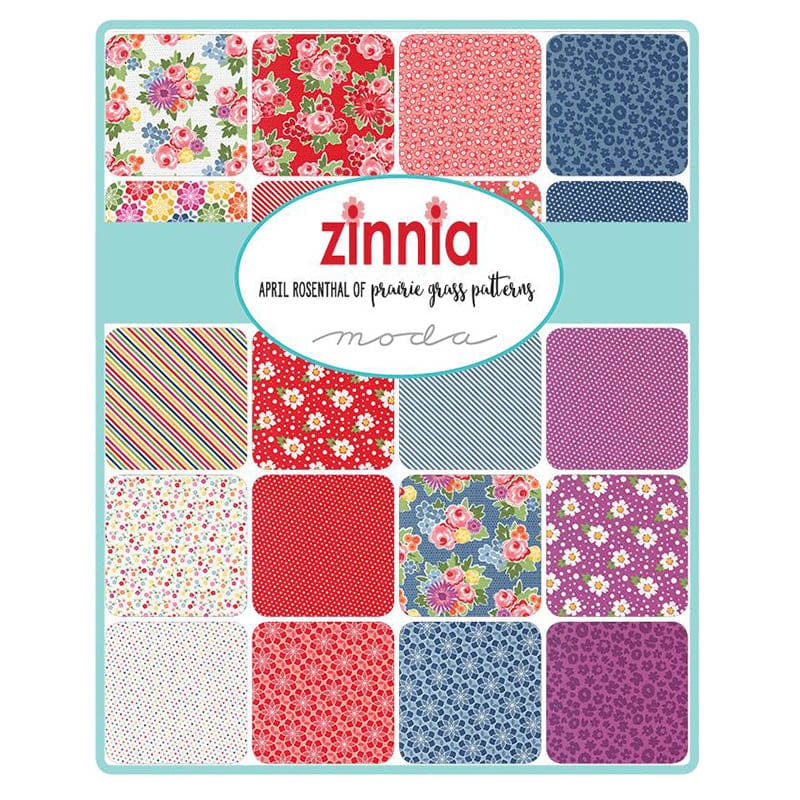 Moda Fabric Pre Cuts Moda Zinnia Honey Bun 24130HB  - The Sewing Studio