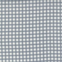 Moda Fabric Yuletide Gatherings Mini Buffalo Plaid Smoke Snow 49145 28F