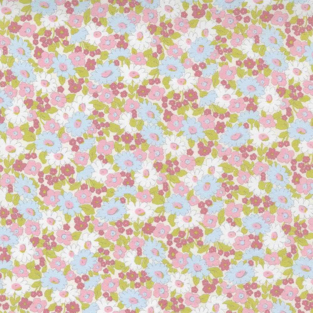 Moda Grace Small Floral Blush Fabric 18722 15