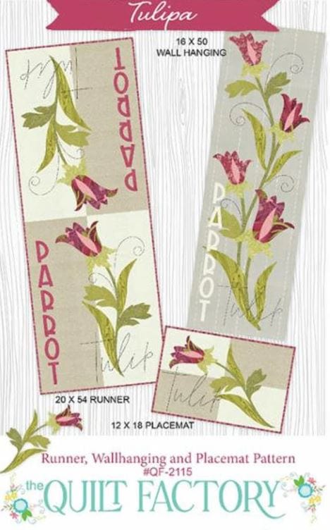 Moda Patterns Tulipa Wall Hanging Table Runner and Placemat Pattern  - The Sewing Studio