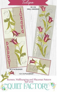 Moda Patterns Tulipa Wall Hanging Table Runner and Placemat Pattern  - The Sewing Studio